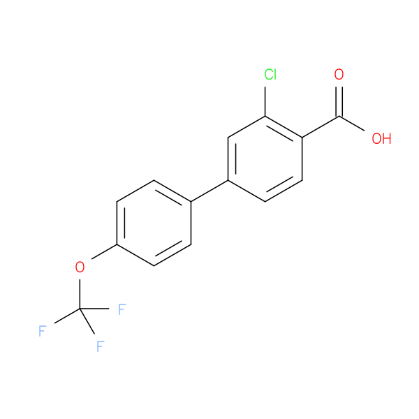 2-Chloro-4-(4-trifluoromethoxyphenyl)benzoic acid
