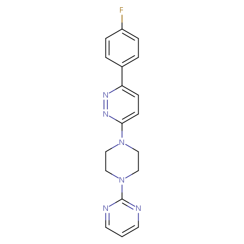3-(4-fluorophenyl)-6-[4-(pyrimidin-2-yl)piperazin-1-yl]pyridazine