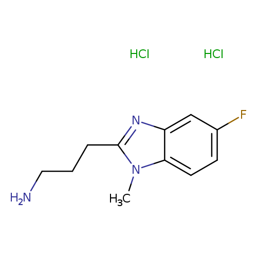 3-(5-fluoro-1-methyl-1H-1,3-benzodiazol-2-yl)propan-1-amine dihydrochloride