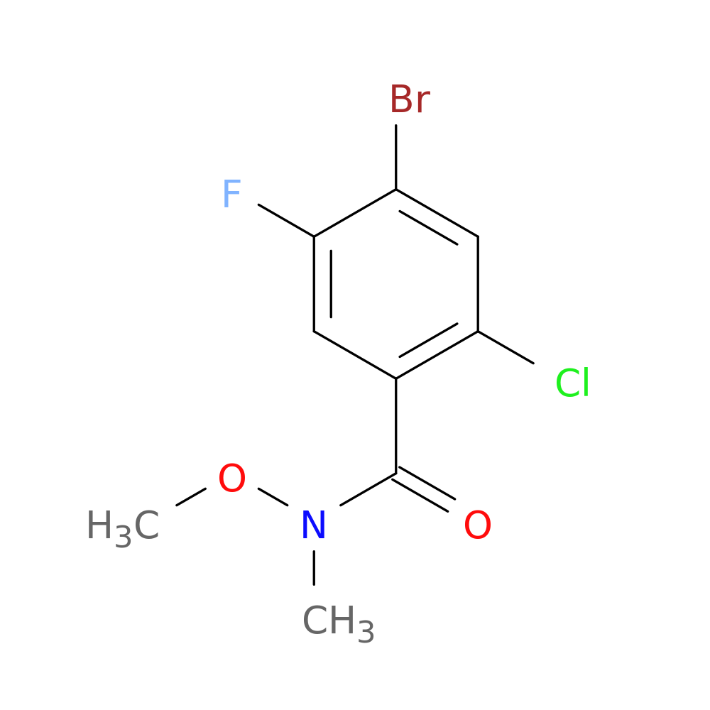 4-Bromo-2-chloro-5-fluoro-N-methoxy-N-methylbenzamide