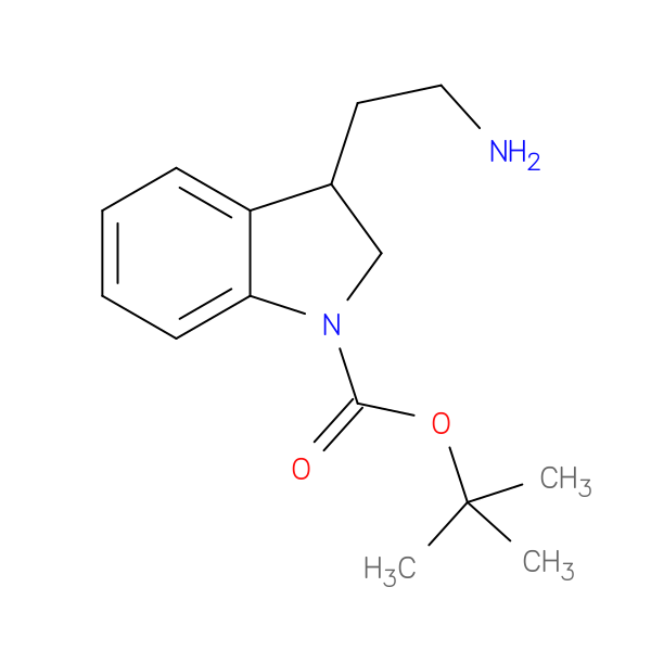 tert-butyl 3-(2-aminoethyl)-2,3-dihydro-1H-indole-1-carboxylate