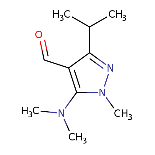 5-(dimethylamino)-1-methyl-3-(propan-2-yl)-1H-pyrazole-4-carbaldehyde