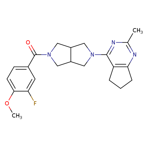 2-(3-fluoro-4-methoxybenzoyl)-5-{2-methyl-5H,6H,7H-cyclopenta[d]pyrimidin-4-yl}-octahydropyrrolo[3,4-c]pyrrole