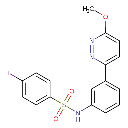 4-iodo-N-[3-(6-methoxypyridazin-3-yl)phenyl]benzene-1-sulfonamide