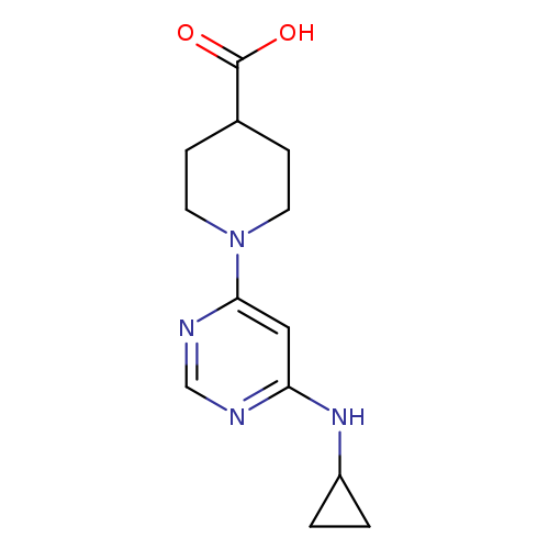 1-(6-(Cyclopropylamino)pyrimidin-4-yl)piperidine-4-carboxylic acid