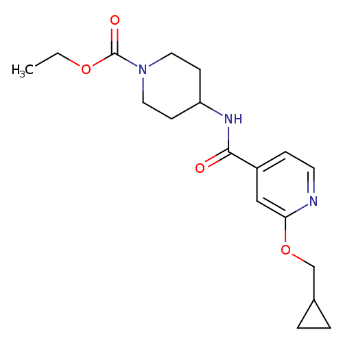 ethyl 4-[2-(cyclopropylmethoxy)pyridine-4-amido]piperidine-1-carboxylate