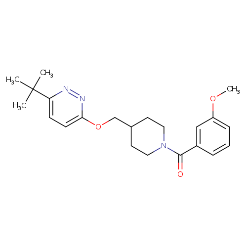 3-tert-butyl-6-{[1-(3-methoxybenzoyl)piperidin-4-yl]methoxy}pyridazine