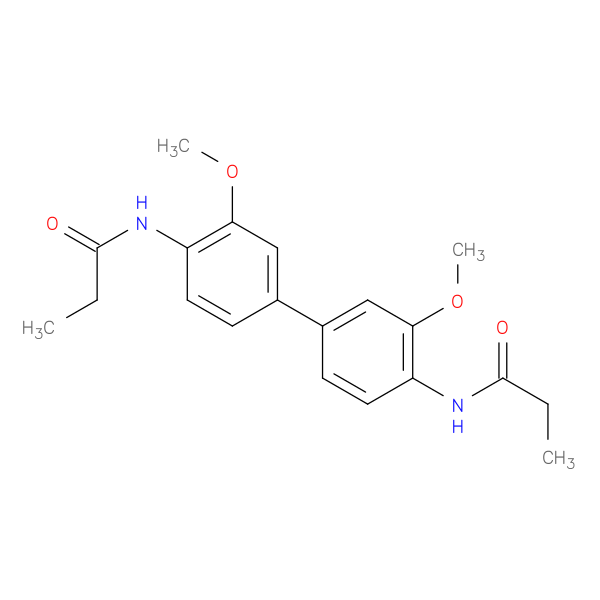 N-{3,3'-dimethoxy-4'-propanamido-[1,1'-biphenyl]-4-yl}propanamide
