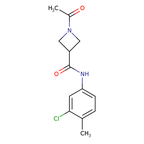 1-acetyl-N-(3-chloro-4-methylphenyl)azetidine-3-carboxamide
