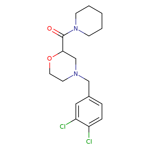 4-[(3,4-dichlorophenyl)methyl]-2-(piperidine-1-carbonyl)morpholine