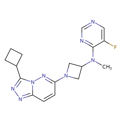 N-(1-{3-cyclobutyl-[1,2,4]triazolo[4,3-b]pyridazin-6-yl}azetidin-3-yl)-5-fluoro-N-methylpyrimidin-4-amine