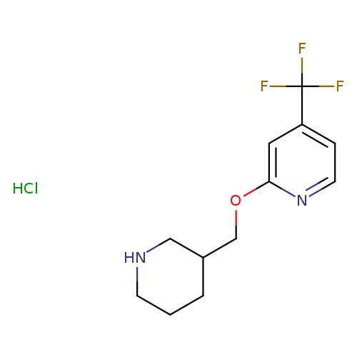 2-[(piperidin-3-yl)methoxy]-4-(trifluoromethyl)pyridine hydrochloride