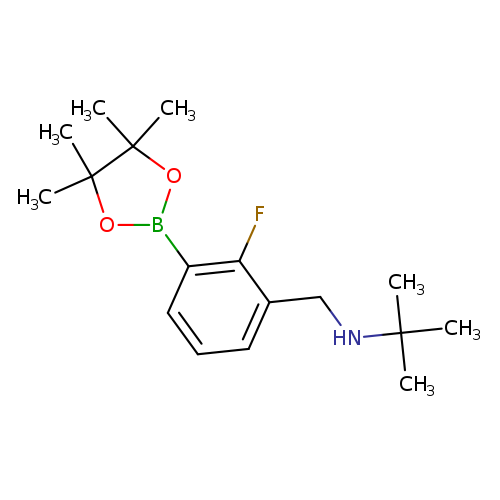 N-(2-Fluoro-3-(4,4,5,5-tetramethyl-1,3,2-dioxaborolan-2-yl)benzyl)-2-methylpropan-2-amine