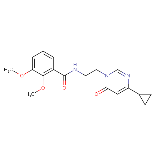 N-[2-(4-cyclopropyl-6-oxo-1,6-dihydropyrimidin-1-yl)ethyl]-2,3-dimethoxybenzamide