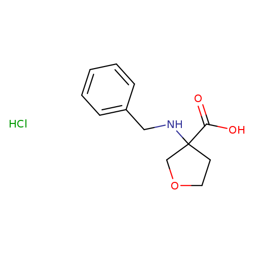 3-(benzylamino)oxolane-3-carboxylic acid hydrochloride