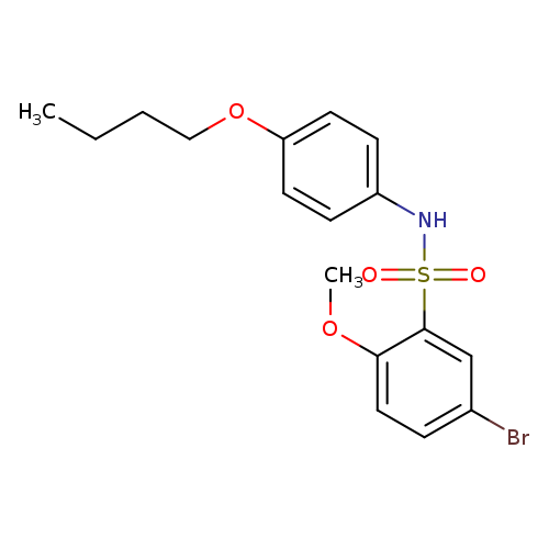 5-bromo-N-(4-butoxyphenyl)-2-methoxybenzene-1-sulfonamide