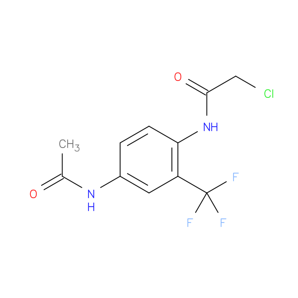 2-chloro-N-[4-acetamido-2-(trifluoromethyl)phenyl]acetamide
