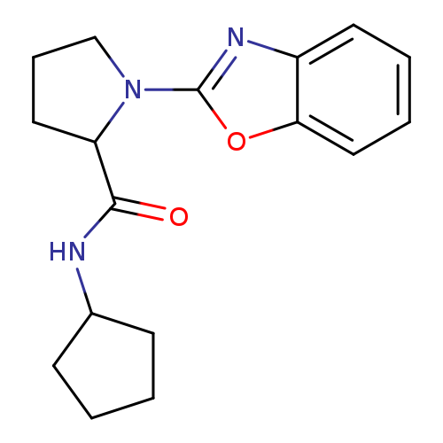 1-(1,3-benzoxazol-2-yl)-N-cyclopentylpyrrolidine-2-carboxamide