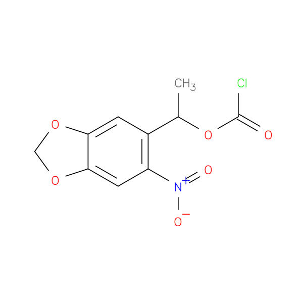 (R,S)-1-(3,4-(METHYLENEDIOXY)-6-NITROPHENYL)ETHYL CHLOROFORMATE