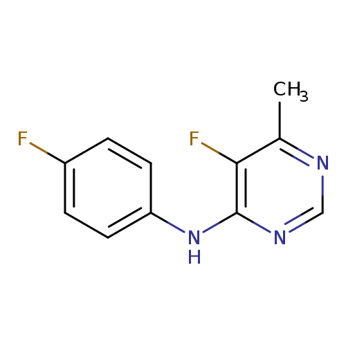 5-fluoro-N-(4-fluorophenyl)-6-methylpyrimidin-4-amine