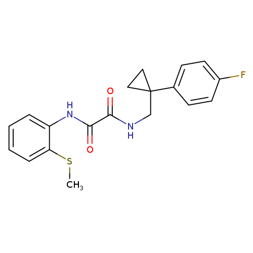 N-{[1-(4-fluorophenyl)cyclopropyl]methyl}-N'-[2-(methylsulfanyl)phenyl]ethanediamide