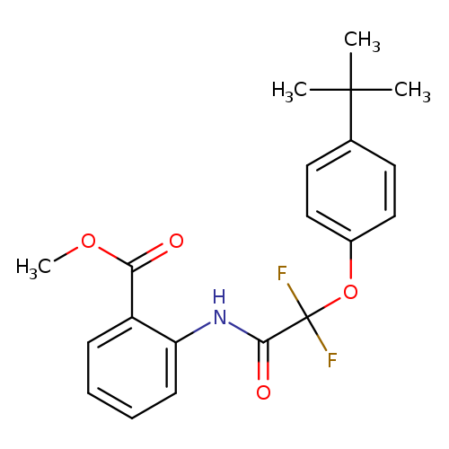 methyl 2-[2-(4-tert-butylphenoxy)-2,2-difluoroacetamido]benzoate