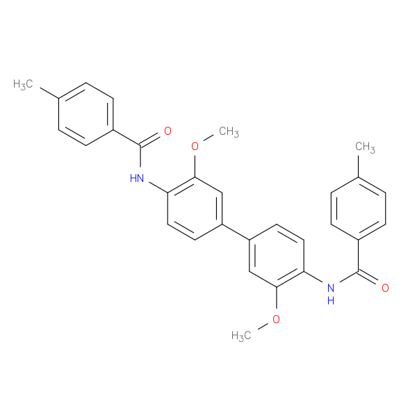 N-[3,3'-dimethoxy-4'-(4-methylbenzamido)-[1,1'-biphenyl]-4-yl]-4-methylbenzamide