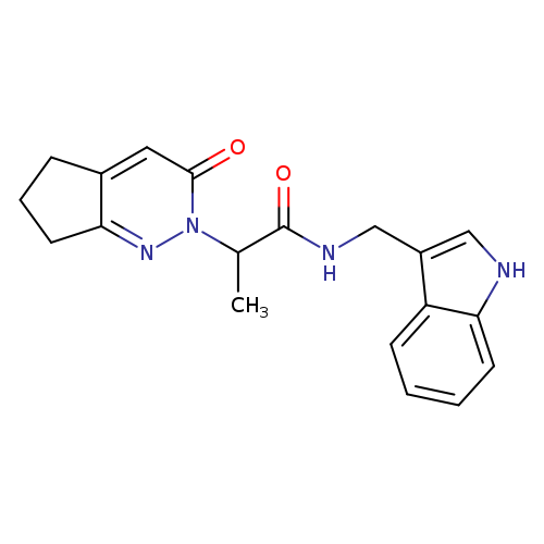N-[(1H-indol-3-yl)methyl]-2-{3-oxo-2H,3H,5H,6H,7H-cyclopenta[c]pyridazin-2-yl}propanamide