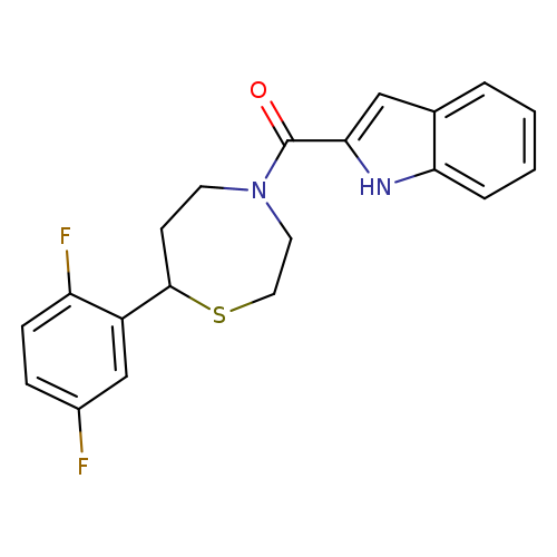 2-[7-(2,5-difluorophenyl)-1,4-thiazepane-4-carbonyl]-1H-indole