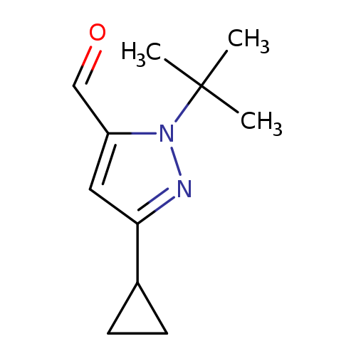 1-tert-butyl-3-cyclopropyl-1H-pyrazole-5-carbaldehyde