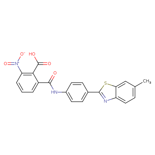 2-{[4-(6-methyl-1,3-benzothiazol-2-yl)phenyl]carbamoyl}-6-nitrobenzoic acid