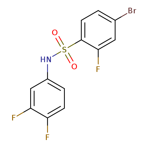 4-bromo-N-(3,4-difluorophenyl)-2-fluorobenzenesulfonamide