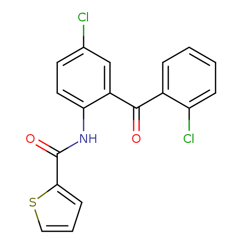 N-[4-chloro-2-(2-chlorobenzoyl)phenyl]thiophene-2-carboxamide