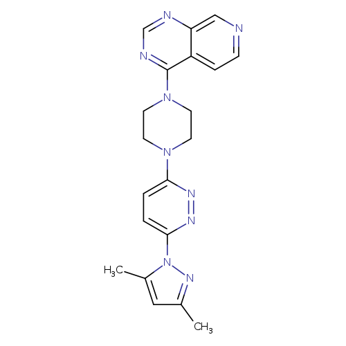 3-(3,5-dimethyl-1H-pyrazol-1-yl)-6-(4-{pyrido[3,4-d]pyrimidin-4-yl}piperazin-1-yl)pyridazine