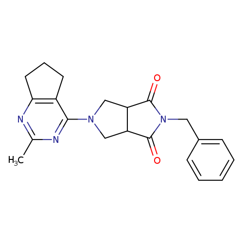 2-benzyl-5-{2-methyl-5H,6H,7H-cyclopenta[d]pyrimidin-4-yl}-octahydropyrrolo[3,4-c]pyrrole-1,3-dione