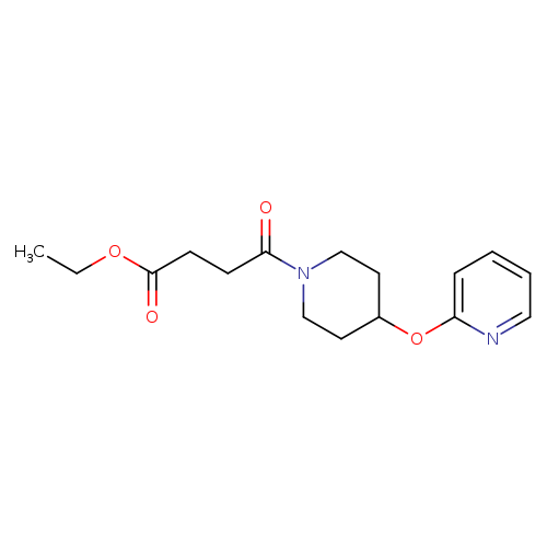 ethyl 4-oxo-4-[4-(pyridin-2-yloxy)piperidin-1-yl]butanoate