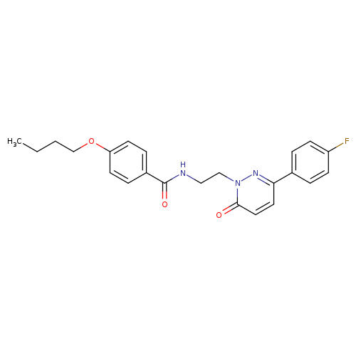 4-butoxy-N-{2-[3-(4-fluorophenyl)-6-oxo-1,6-dihydropyridazin-1-yl]ethyl}benzamide