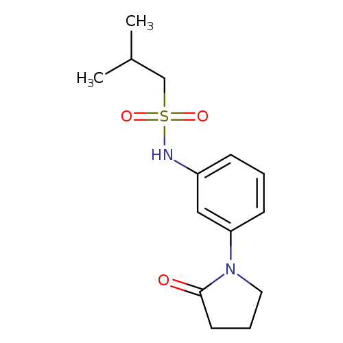 2-methyl-N-[3-(2-oxopyrrolidin-1-yl)phenyl]propane-1-sulfonamide