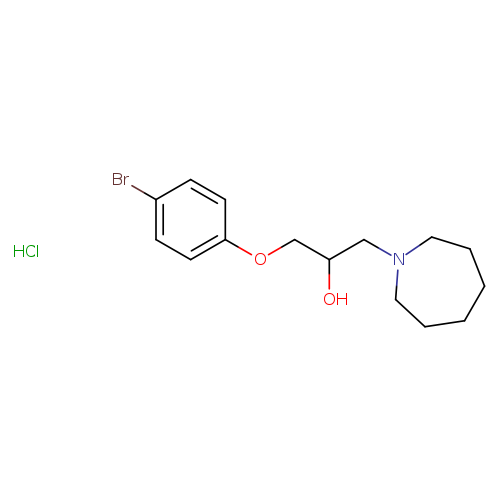 1-(azepan-1-yl)-3-(4-bromophenoxy)propan-2-ol hydrochloride