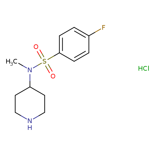 4-Fluoro-N-Methyl-N-piperidin-4-yl-benzenesulfonaMide hydro、chloride