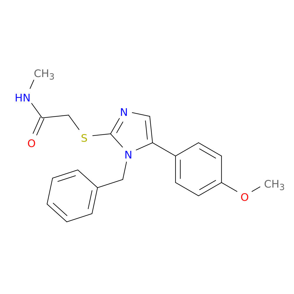 2-{[1-benzyl-5-(4-methoxyphenyl)-1H-imidazol-2-yl]sulfanyl}-N-methylacetamide