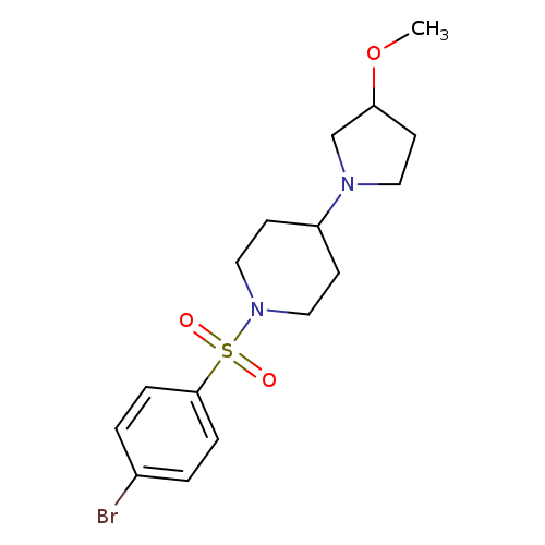 1-(4-bromobenzenesulfonyl)-4-(3-methoxypyrrolidin-1-yl)piperidine