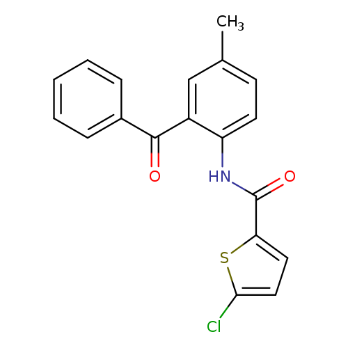 N-(2-benzoyl-4-methylphenyl)-5-chlorothiophene-2-carboxamide
