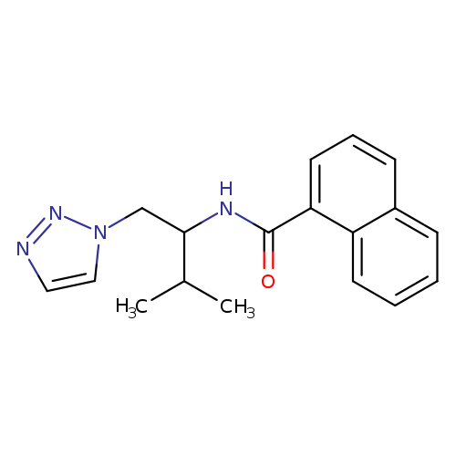 N-[3-methyl-1-(1H-1,2,3-triazol-1-yl)butan-2-yl]naphthalene-1-carboxamide