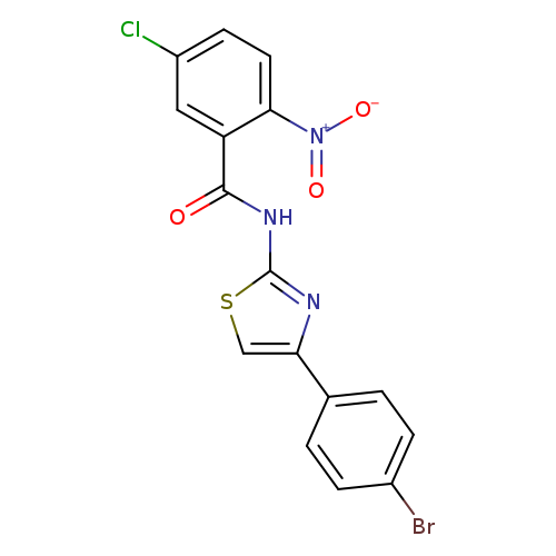 N-[4-(4-bromophenyl)-1,3-thiazol-2-yl]-5-chloro-2-nitrobenzamide