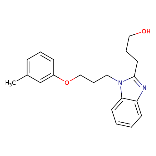 3-{1-[3-(3-methylphenoxy)propyl]-1H-1,3-benzodiazol-2-yl}propan-1-ol