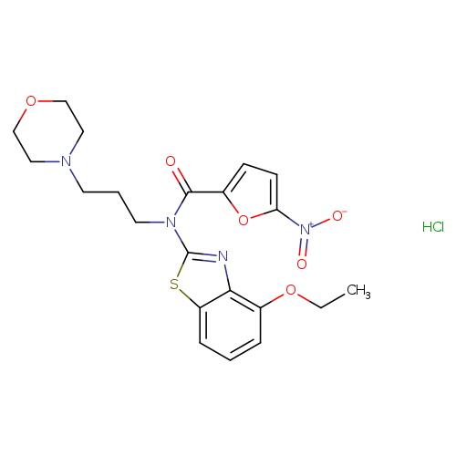 N-(4-ethoxy-1,3-benzothiazol-2-yl)-N-[3-(morpholin-4-yl)propyl]-5-nitrofuran-2-carboxamide hydrochloride