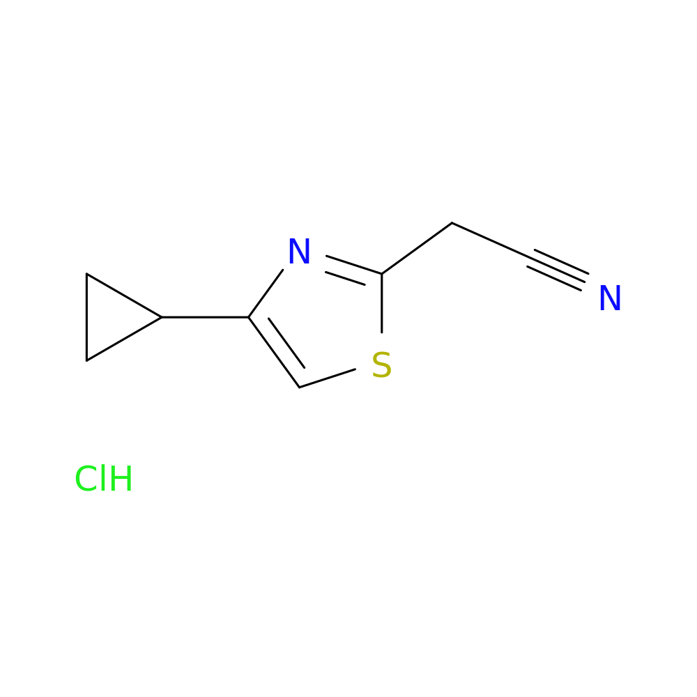2-(4-Cyclopropyl-1,3-thiazol-2-yl)acetonitrile hydrochloride