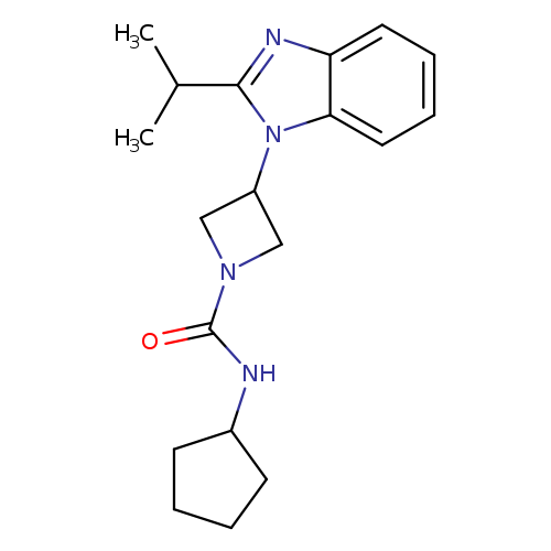 N-cyclopentyl-3-[2-(propan-2-yl)-1H-1,3-benzodiazol-1-yl]azetidine-1-carboxamide