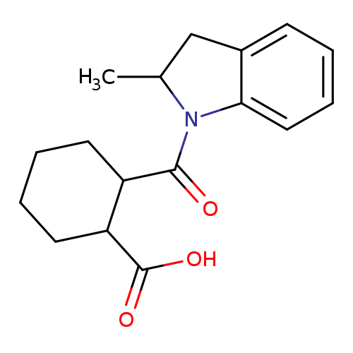 2-[(2-Methyl-2,3-dihydro-1h-indol-1-yl)carbonyl]cyclohexane-1-carboxylic acid